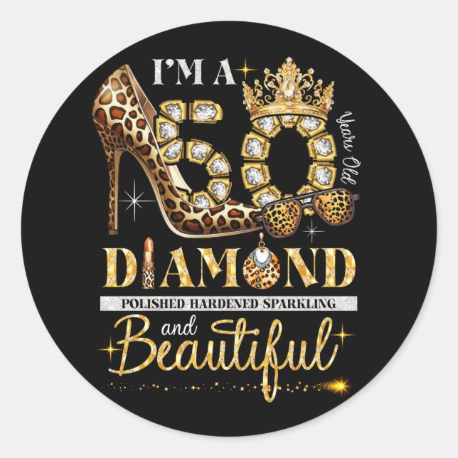 This Queen Makes 50 Looks Fabulous Anniversary 50t Classic Round Sticker (Front)