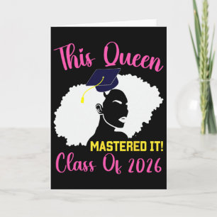 This Queen Mastered It Masters Graduation Cl Of 20 Card