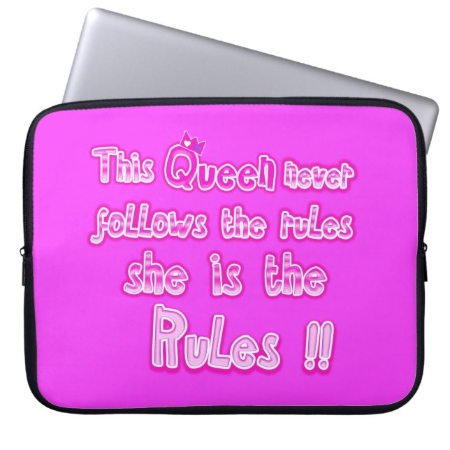 This queen never follows the rules Electronics Bag (Front)