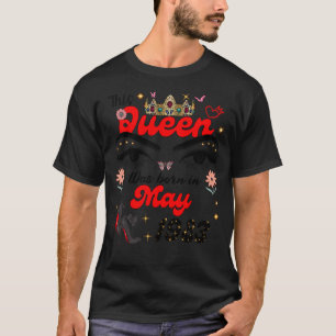 This Queen Was Born in May 1983 May birthday Women T-Shirt