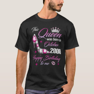 This Queen Was Born In October 2000 22nd Birthday T-Shirt