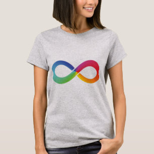 This rainbow infinity shirt symbolises whatever it