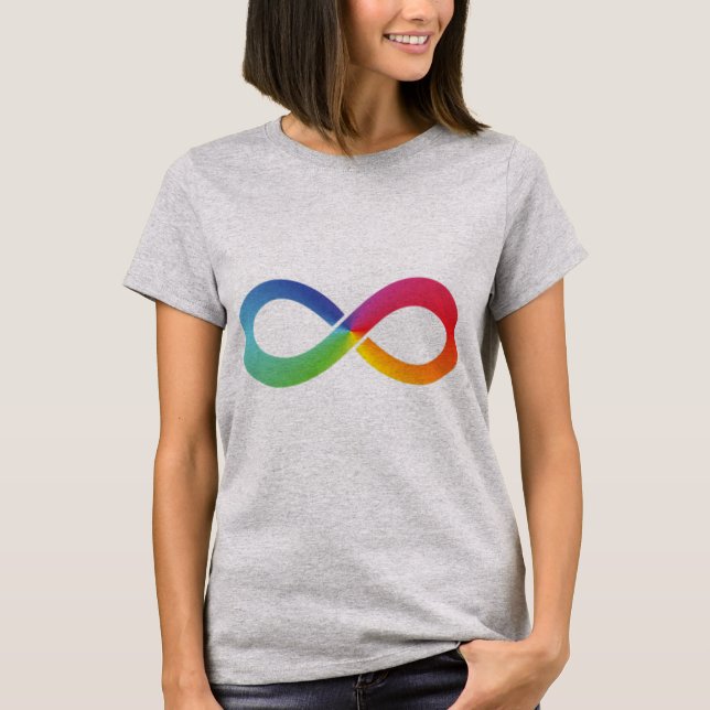 This rainbow infinity shirt symbolises whatever it (Front)