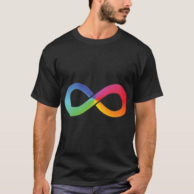 This rainbow infinity shirt symbolises whatever it (Front)