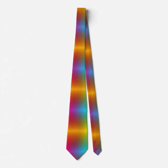 This rainbow pattern necktie  (Front)