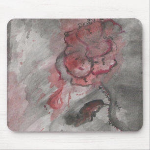 This red rose mousepad