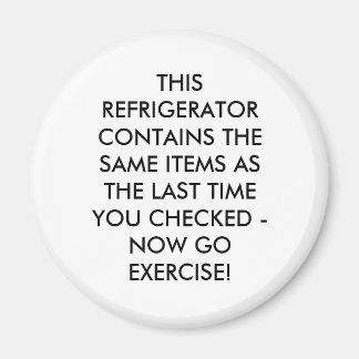 THIS REFRIGERATOR CONTAINS THE SAME ITEMS AS TH... MAGNET