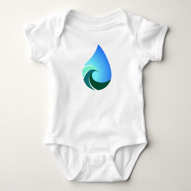 This Salty Life Logo for a Baby Grom Bodysuit (Front)