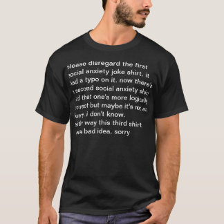 This shirt is explaining two other shirts