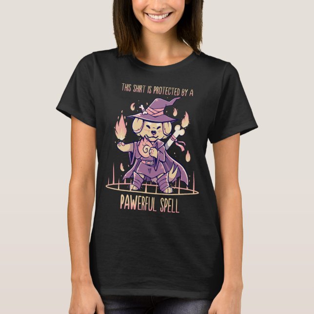 This Shirt is Protected by a PAWerful Spell (Front)