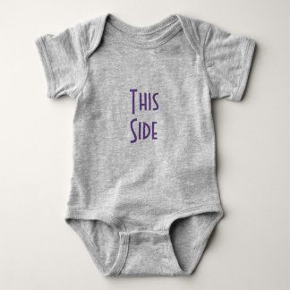 This Side/Other Side baby suit Baby Bodysuit