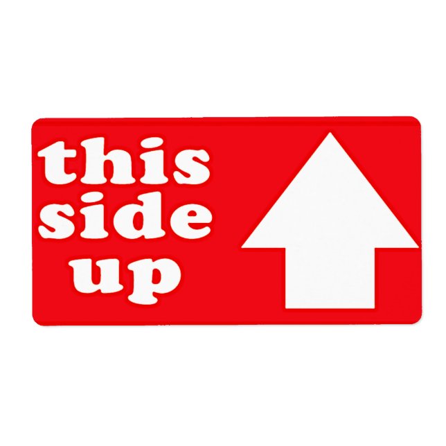 This Side Up Shipping Label (Front)