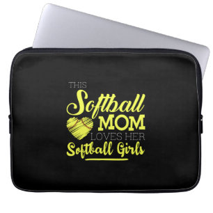 This softball mum loves her Softball Girls Laptop Sleeve