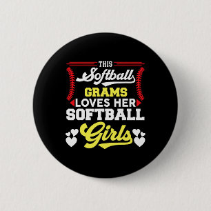 This Softll Grams Loves Her Softll Girls  6 Cm Round Badge