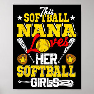 This Softll Nana Loves Her Softll Girls Matching F Poster