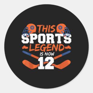 This Sports Legend Is Now 12 Classic Round Sticker
