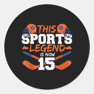 This Sports Legend Is Now 15 Classic Round Sticker