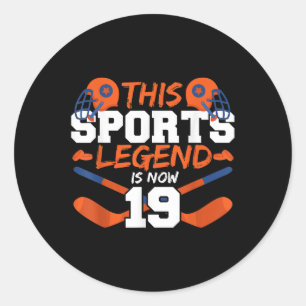 This Sports Legend Is Now 19  Classic Round Sticker