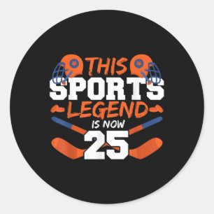 This Sports Legend Is Now 25 Classic Round Sticker