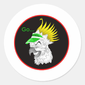 This sticker says Never Forget About Others! Round