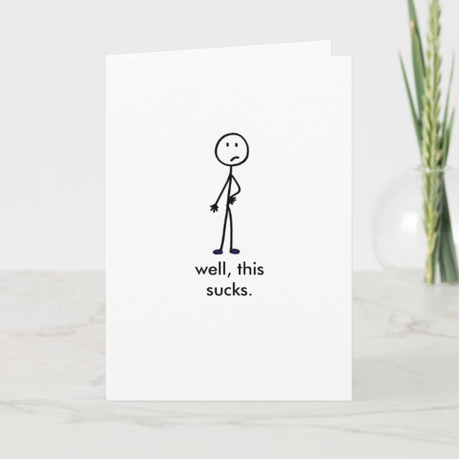 This Sucks Card (Front)
