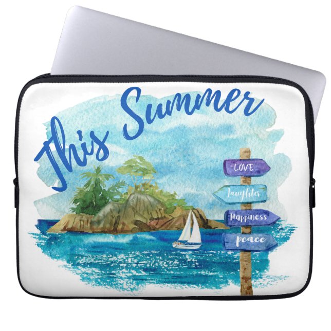 This Summer Laptop Sleeve (Front)