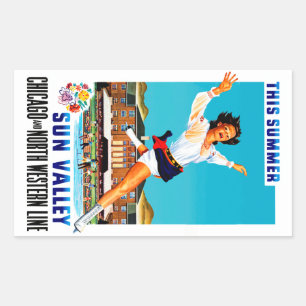This Summer ~ Sun Valley Rectangular Sticker