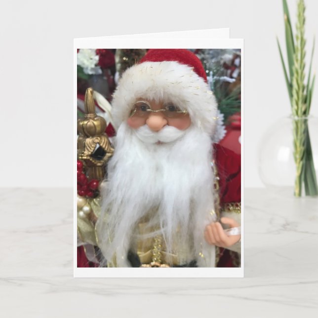 THIS SWEET SANTA SAYS "MERRY CHRISTMAS" TO YOU CARD (Front)