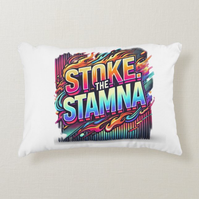 This t-shirt design features the bold phrase decorative cushion (Front)