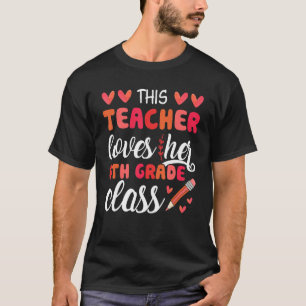 This Teacher Loves Her 6th Grade Class Groovy Vale T-Shirt