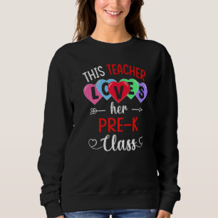 THIS TEACHER LOVES HER PRE-K CLASS Shirts Valentin