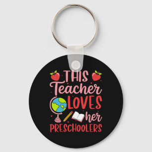 This Teacher Loves Her Preschoolers Valentine’s Da Key Ring