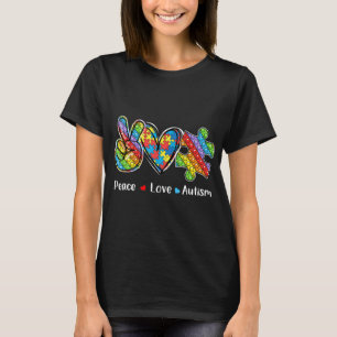 This tee with peace hand, heart shape and pop it s