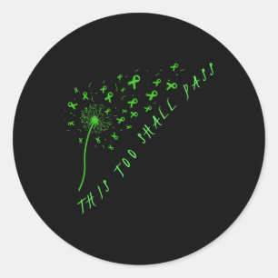 This Too Shall P Mental Health Awareness  Classic Round Sticker