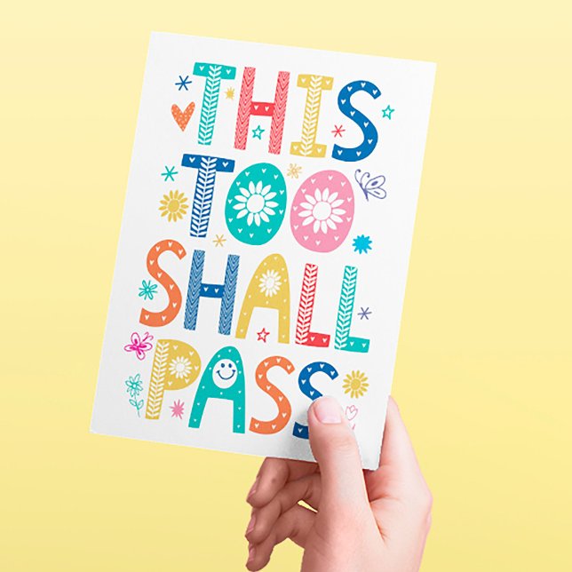 This Too Shall Pass Postcard (Creator Uploaded)