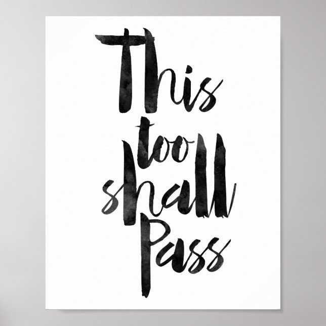 This Too Shall Pass Poster (Front)