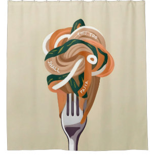 This Too Shall Pasta Shower Curtain