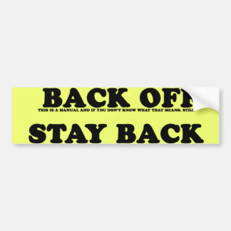 This truck is a Manual Bumper Sticker