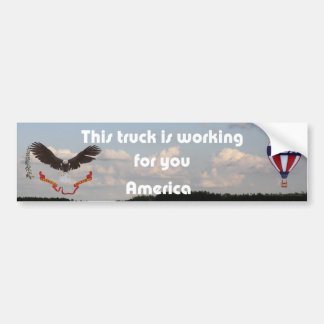 This truck works for you bumper sticker