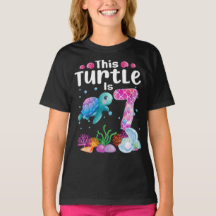 This Turtle Is 7 Years Old, Cute Under Sea Turtle T-Shirt