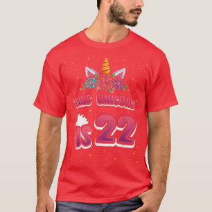 This Unicorn is 22 Twenty-two Years Old Girl 22nd T-Shirt