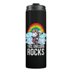 This Unicorn Rocks Guitar Thermal Tumbler