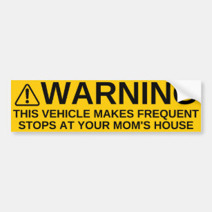 This Vehicle Makes Frequent Stops  Bumper Sticker