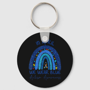 This very nice rainbow autism tee makes a perfect key ring