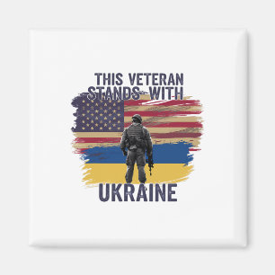 This Veteran Stands With Ukraine 10 Magnet