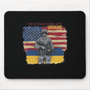 This Veteran Stands With Ukraine 12 Mouse Pad