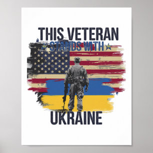 This Veteran Stands With Ukraine 15  Poster