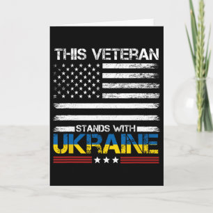 This Veteran Stands With Ukraine 1 Card