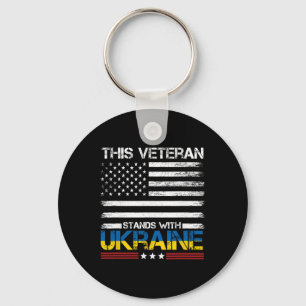 This Veteran Stands With Ukraine 1  Key Ring