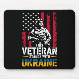 This Veteran Stands With Ukraine 6 Mouse Pad